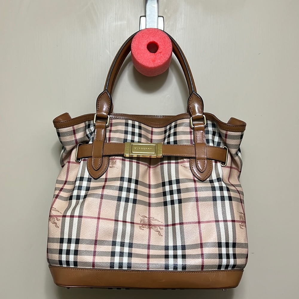 Burberry Haymarket Check Golderton hobo